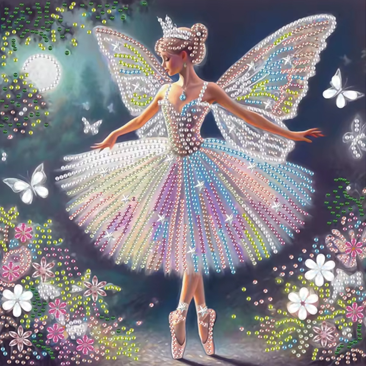 Embroidery Pattern - Vlinderfee Patroonreeks Speciale Vorm en Kristal