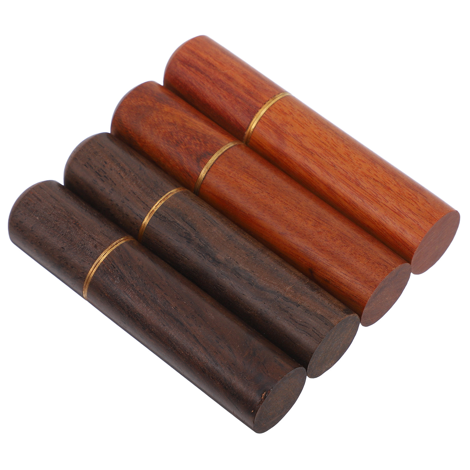 Embroidery Texture - 4-delige naaldhouder in houten stijl, elegante