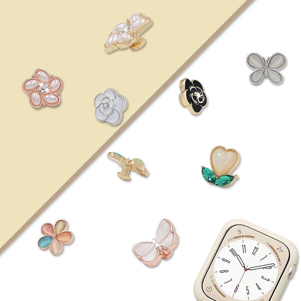 Embroidery Bracelet - Diamanten Horlogeband Decoratieve Nagels Nieuwe Broche