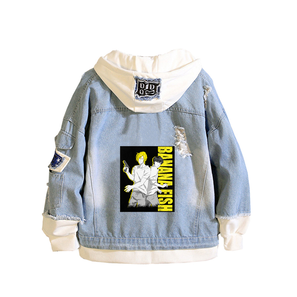 Embroidery Jacket Jeans - BANAAN VIS Denim Jas Anime Jeans