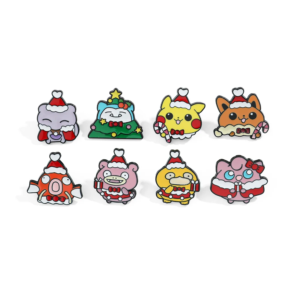 Embroidery Textile - 8 stuks Kerst Slowpoke Broche Leuke