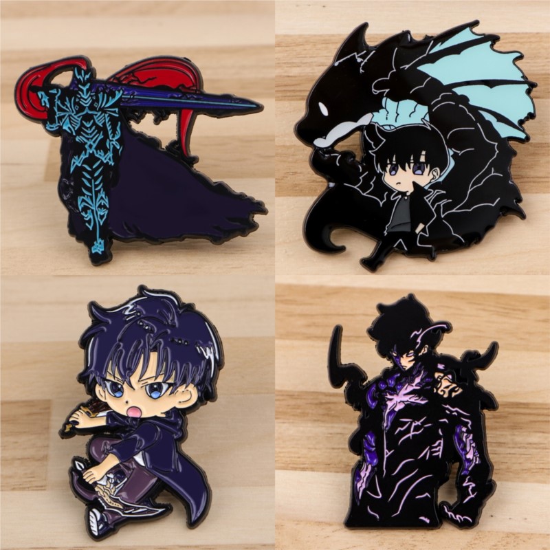 Embroidery Textile - Dark Tone Shadow Monster Sword Q