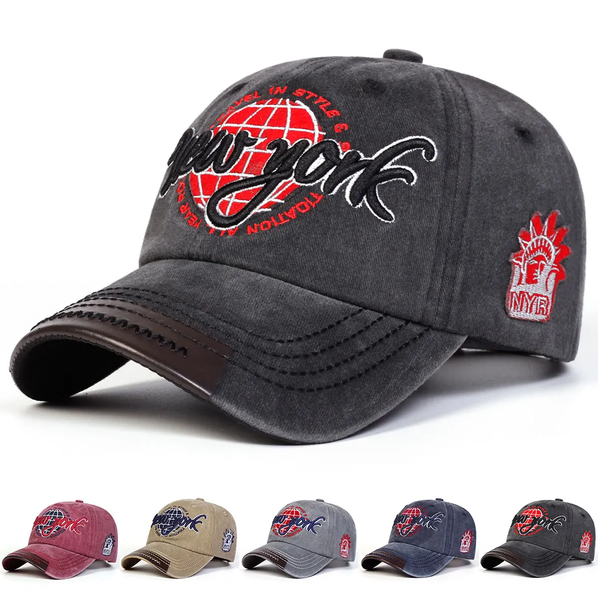 Embroidery York - Unisex New York Borduren Wassen Baseball