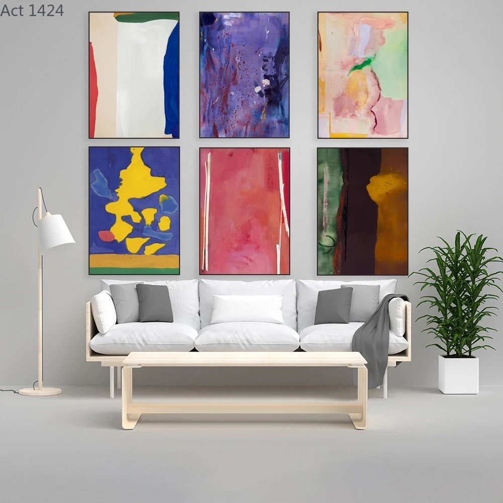 Embroidery Wall Art - Helen Frankenthaler Amerikaanse abstracte expressionistische schilderes,