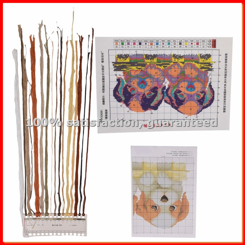 Embroidery Pattern - DIY Handbreien Print Set Borduurset 11CT