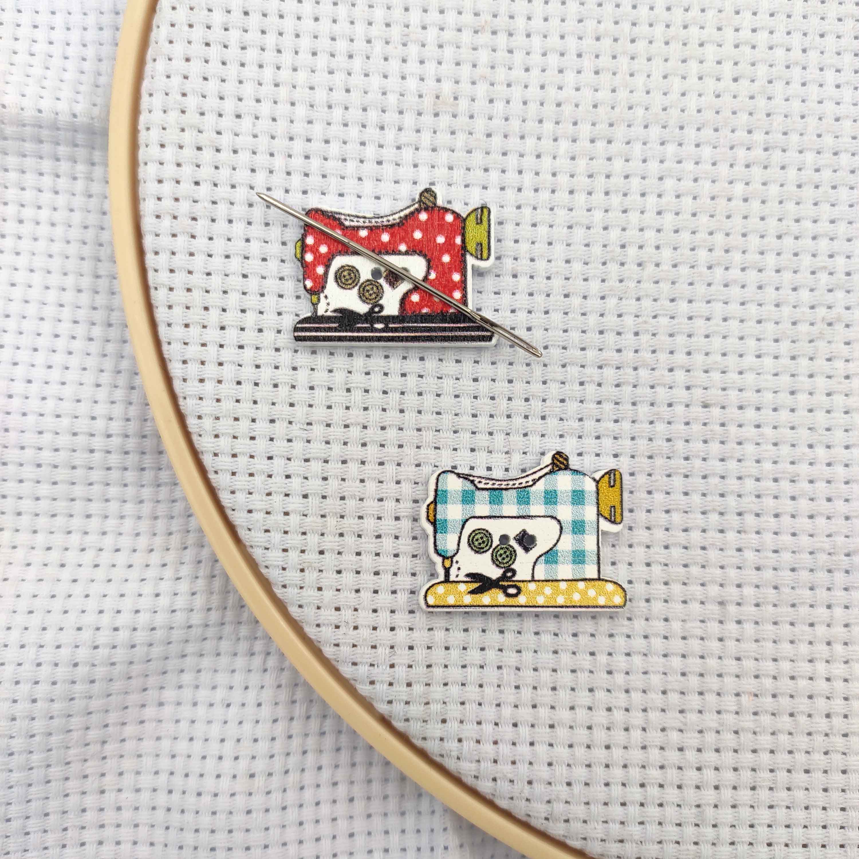 Embroidery Cross Stitch Patterns - Needle Minders Hout Naaimachine 2 stuks
