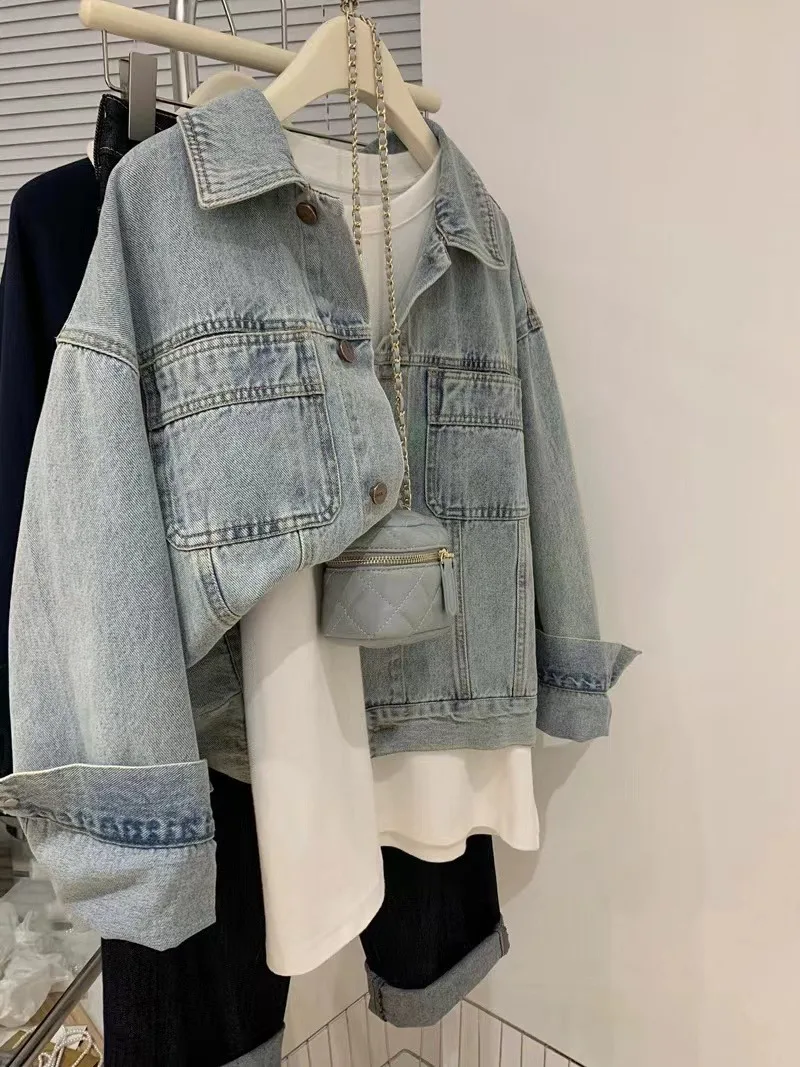 Denim Jas Vrouwen Y2k Lente He - Embroidery Jacket Jeans recensie en prijs