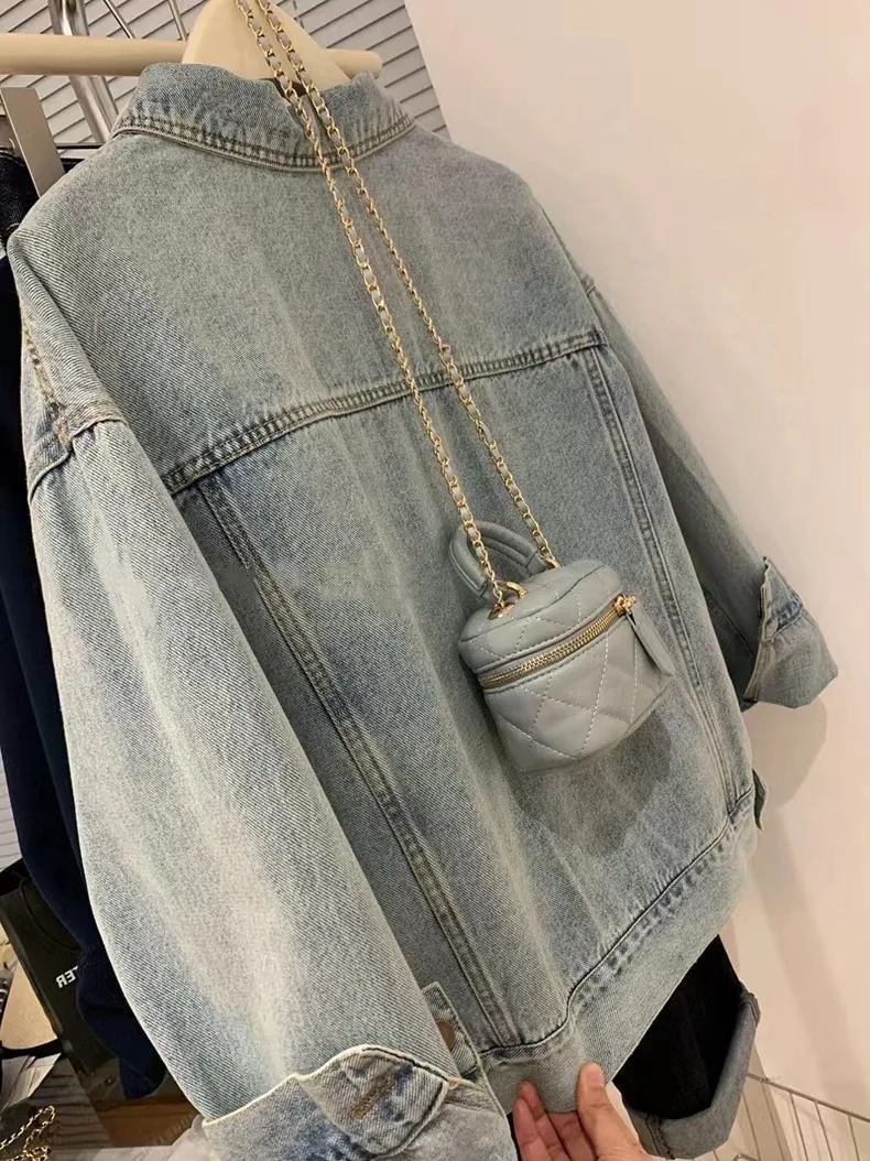 Denim Jas Vrouwen Y2k Lente He - Embroidery Jacket Jeans recensie en prijs
