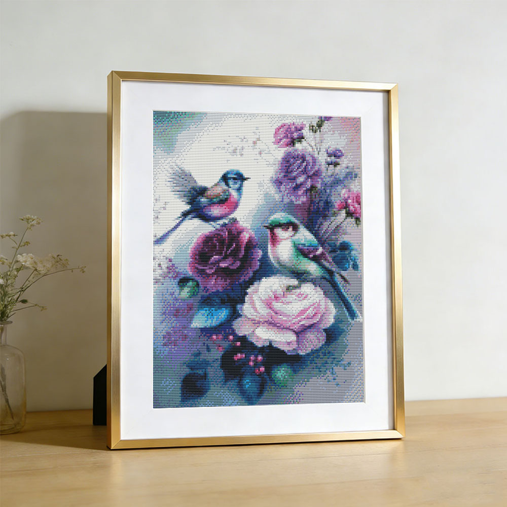 11CT kruissteek roos bloem ged - Embroidery Guide Paper recensie en prijs