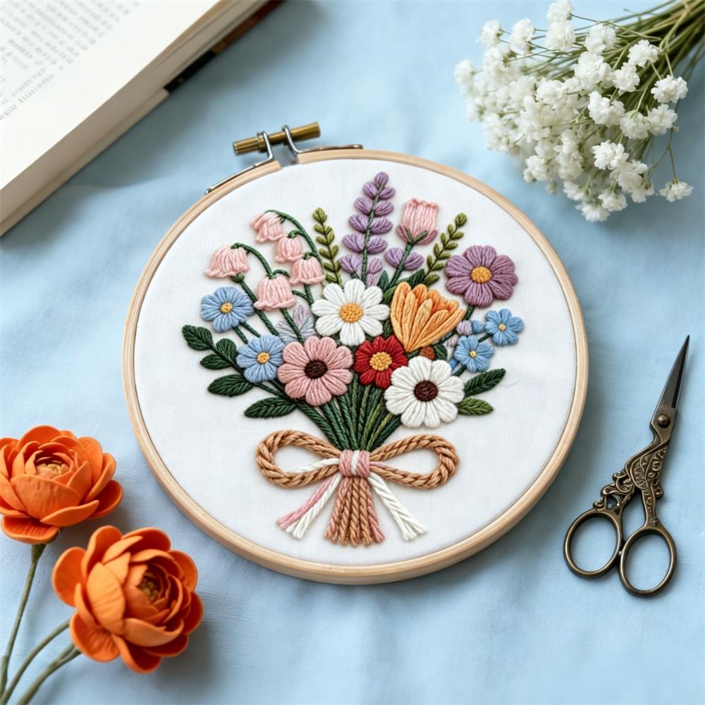 1PCS Borduurpakketten Daisy Fl - Embroidery Guide Paper recensie en prijs