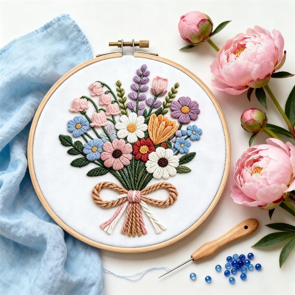 1PCS Borduurpakketten Daisy Fl - Embroidery Guide Paper recensie en prijs