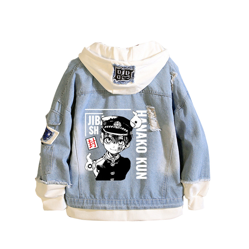 Wc-Gebonden Hanako-Kun Demin J - Embroidery Jacket Jeans recensie en prijs