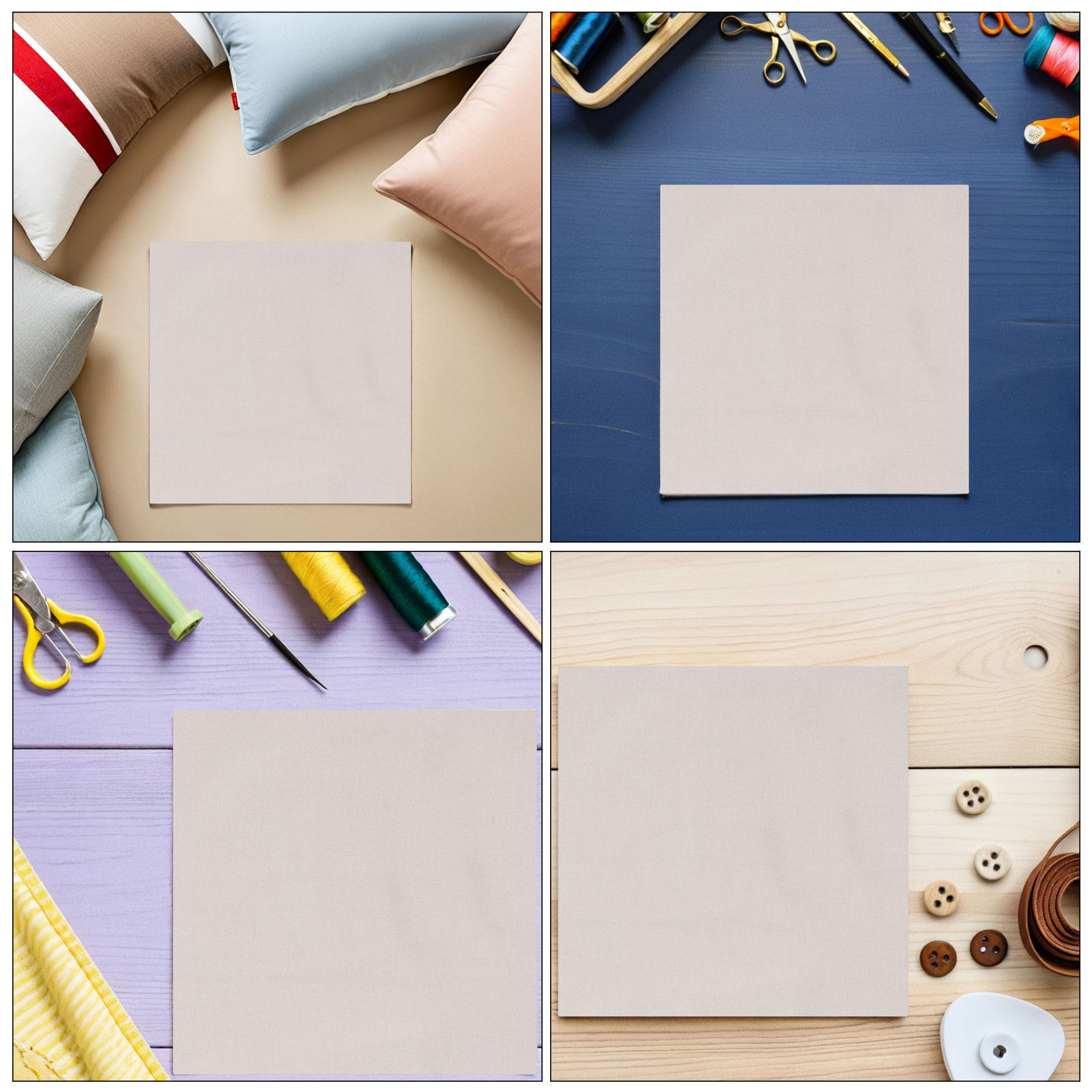 5 stuks borduurstof katoen lin - Embroidery Texture recensie en prijs