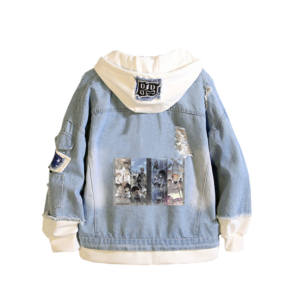 De beloofde Neverland Anime Je - Embroidery Jacket Jeans recensie en prijs