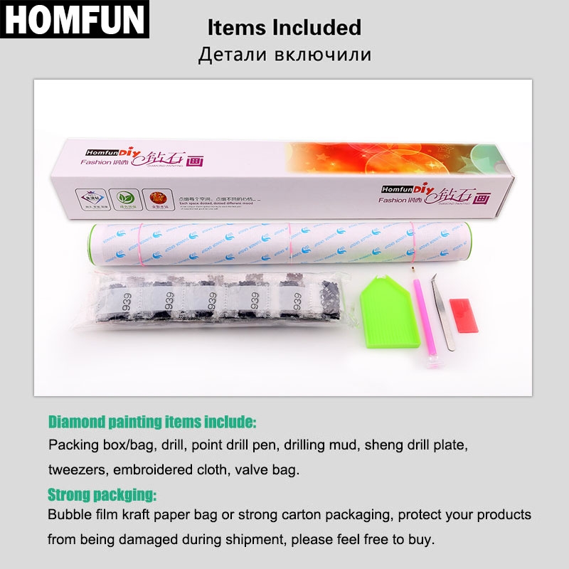 HOMFUN AB diamant borduurwerk  - Embroidery Cross Stitch Patterns recensie en prijs