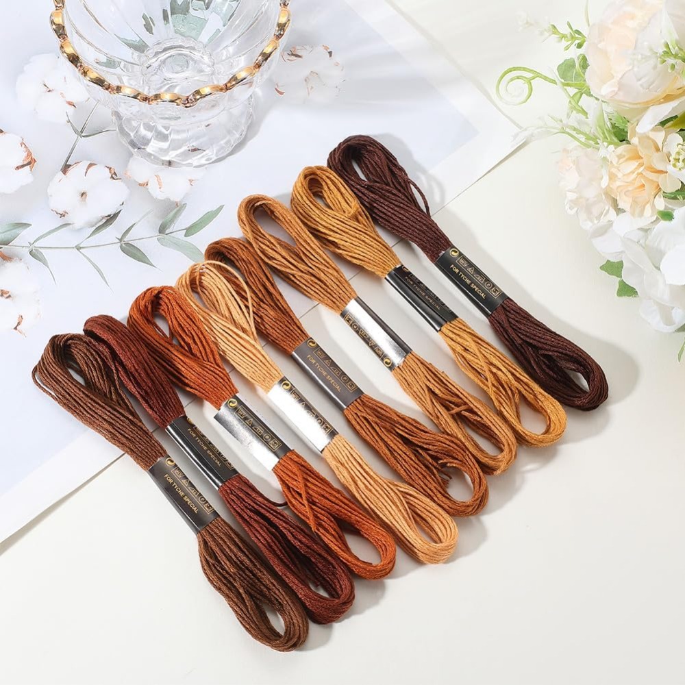 8 strengen 6-draads bruine bor - Embroidery Bracelet recensie en prijs