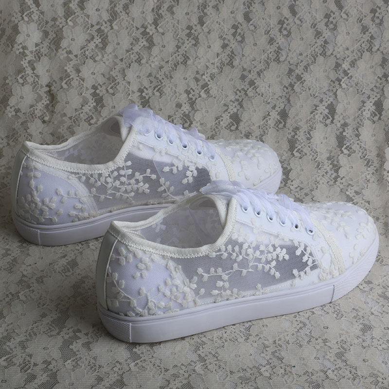 Wedopus witte sneakers voor da - Embroidery Shoes recensie en prijs