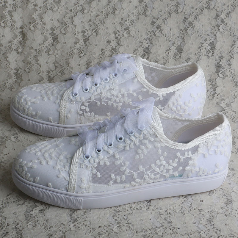 Wedopus witte sneakers voor da - Embroidery Shoes recensie en prijs