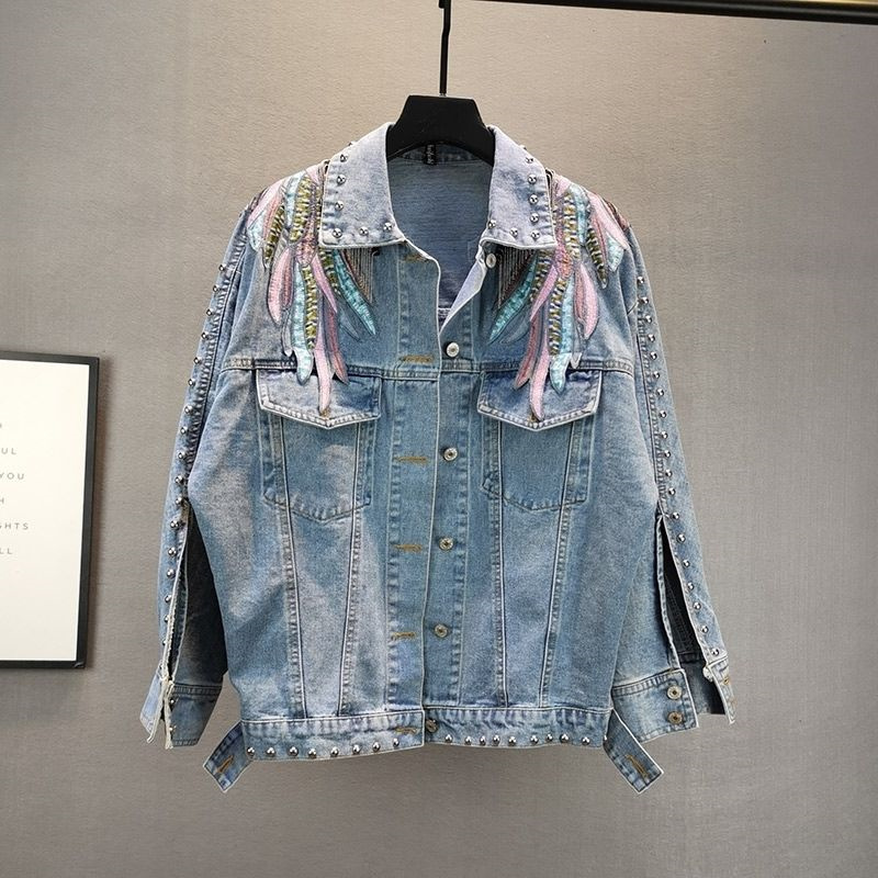 2024 Nieuwe Autumnfashion Klin - Embroidery Jacket Jeans recensie en prijs