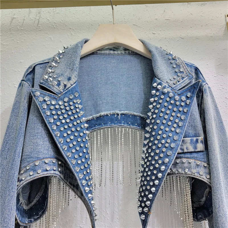 Strass kralen kwastjes klinkna - Embroidery Jacket Jeans recensie en prijs