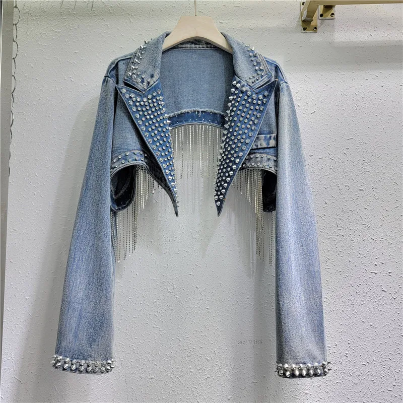 Strass kralen kwastjes klinkna - Embroidery Jacket Jeans recensie en prijs