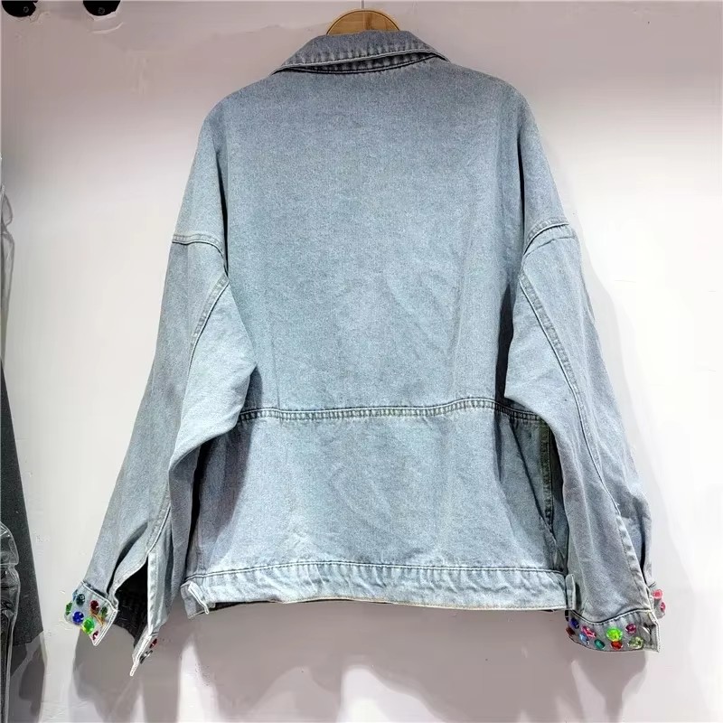 2026 Lente Pailletten Bloem Vr - Embroidery Jacket Jeans recensie en prijs