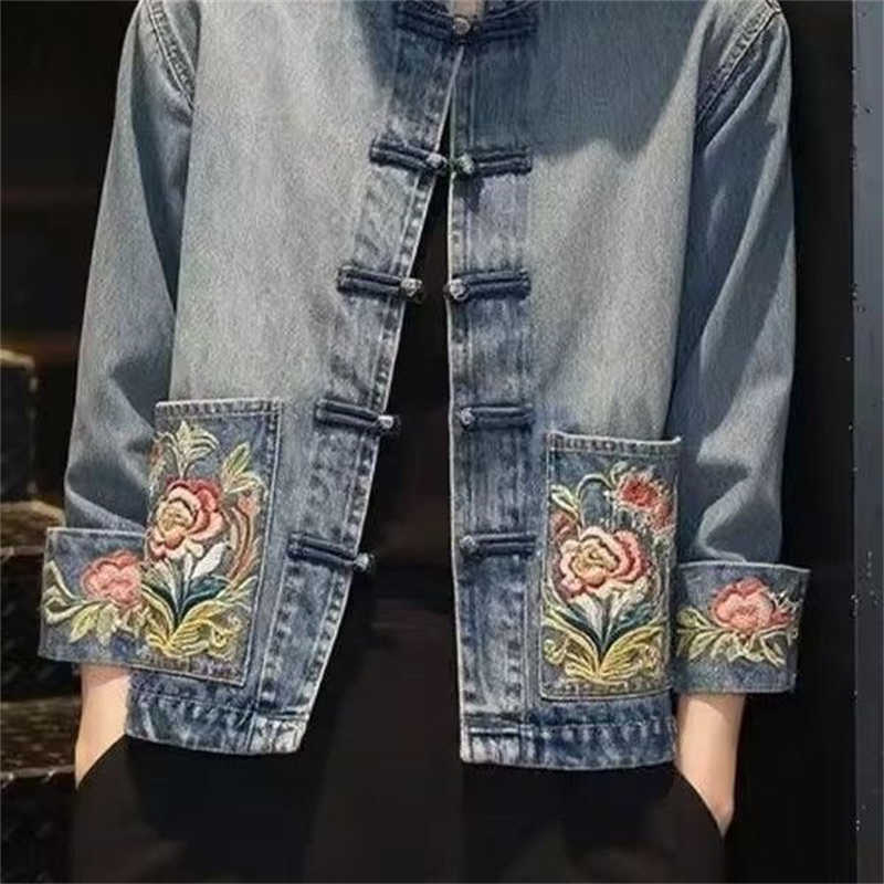 Lente Herfst Mooie Geborduurde - Embroidery Jacket Jeans recensie en prijs