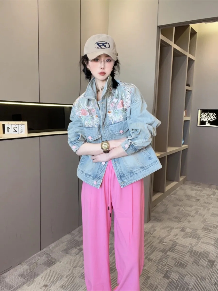 Lente Herfst Korte Denim Jas 2 - Embroidery Jacket Jeans recensie en prijs