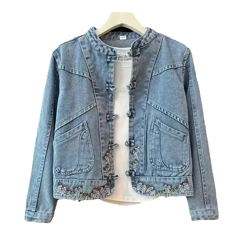 2025Lente Herfst Nieuwe Mode D - Embroidery Jacket Jeans recensie en prijs