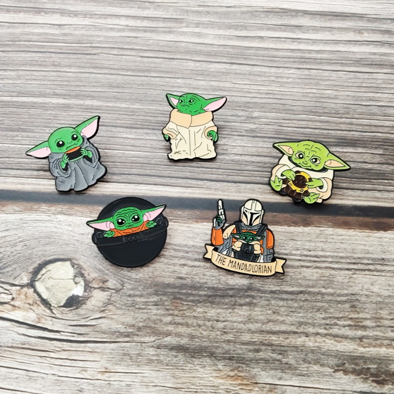 5 stuks schattige cartoon Yoda - Embroidery Textile recensie en prijs