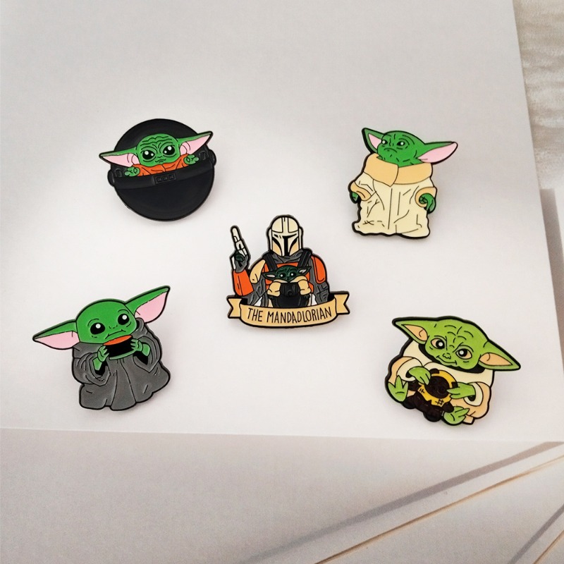 5 stuks schattige cartoon Yoda - Embroidery Textile recensie en prijs