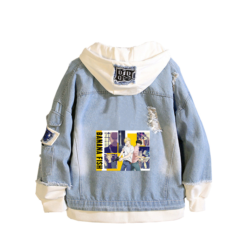 BANAAN VIS Denim Jas Anime Jea - Embroidery Jacket Jeans recensie en prijs