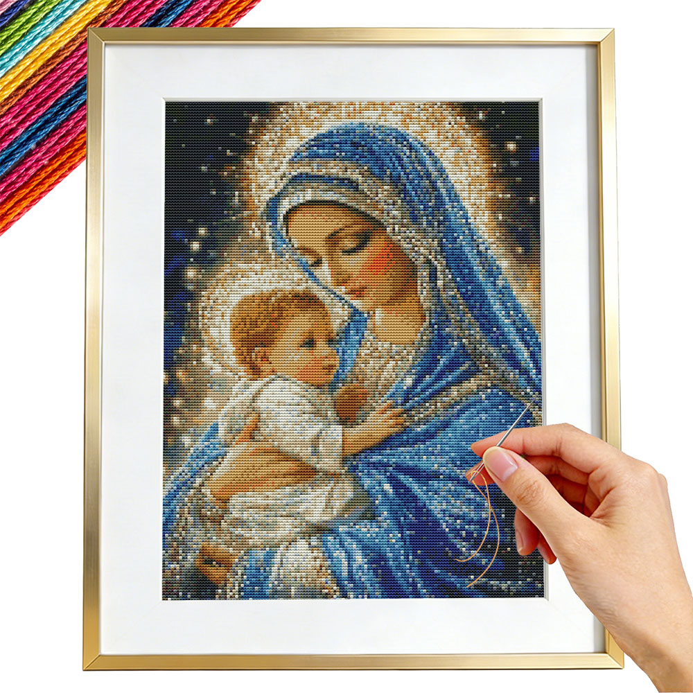 Kruissteek Maagd Maria Religie - Embroidery Guide Paper recensie en prijs