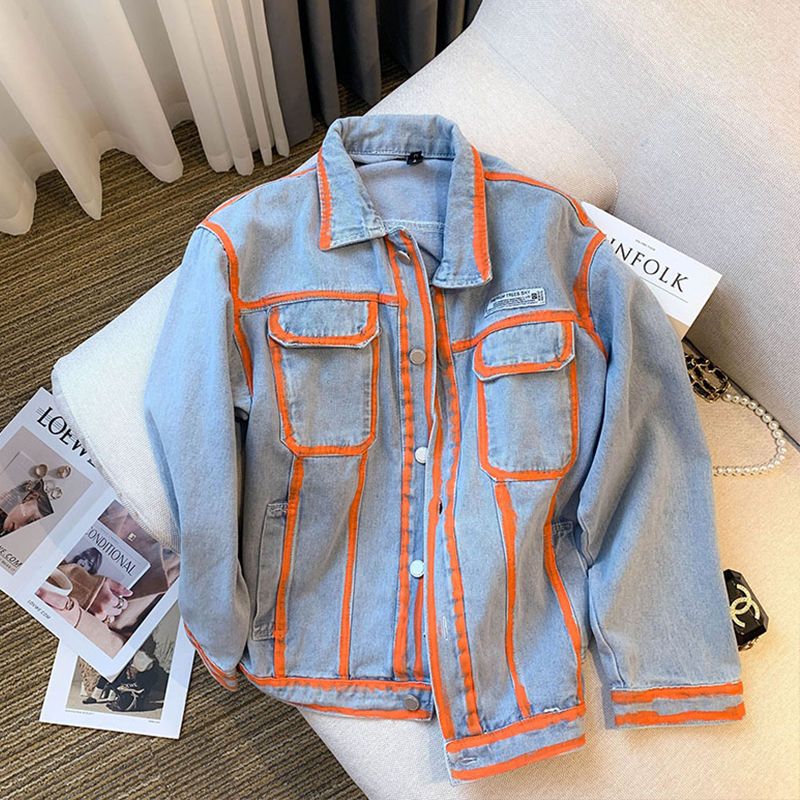 Retro Vrouwen Gestreepte Graff - Embroidery Jacket Jeans recensie en prijs