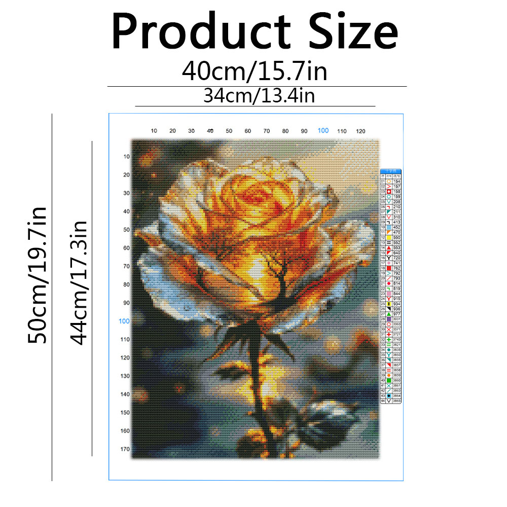 11CT borduurpakket Rose Flower - Embroidery Guide Paper recensie en prijs