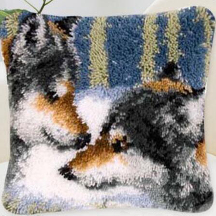 Animal Wolf Pattern Latch Hook - Embroidery Knot recensie en prijs