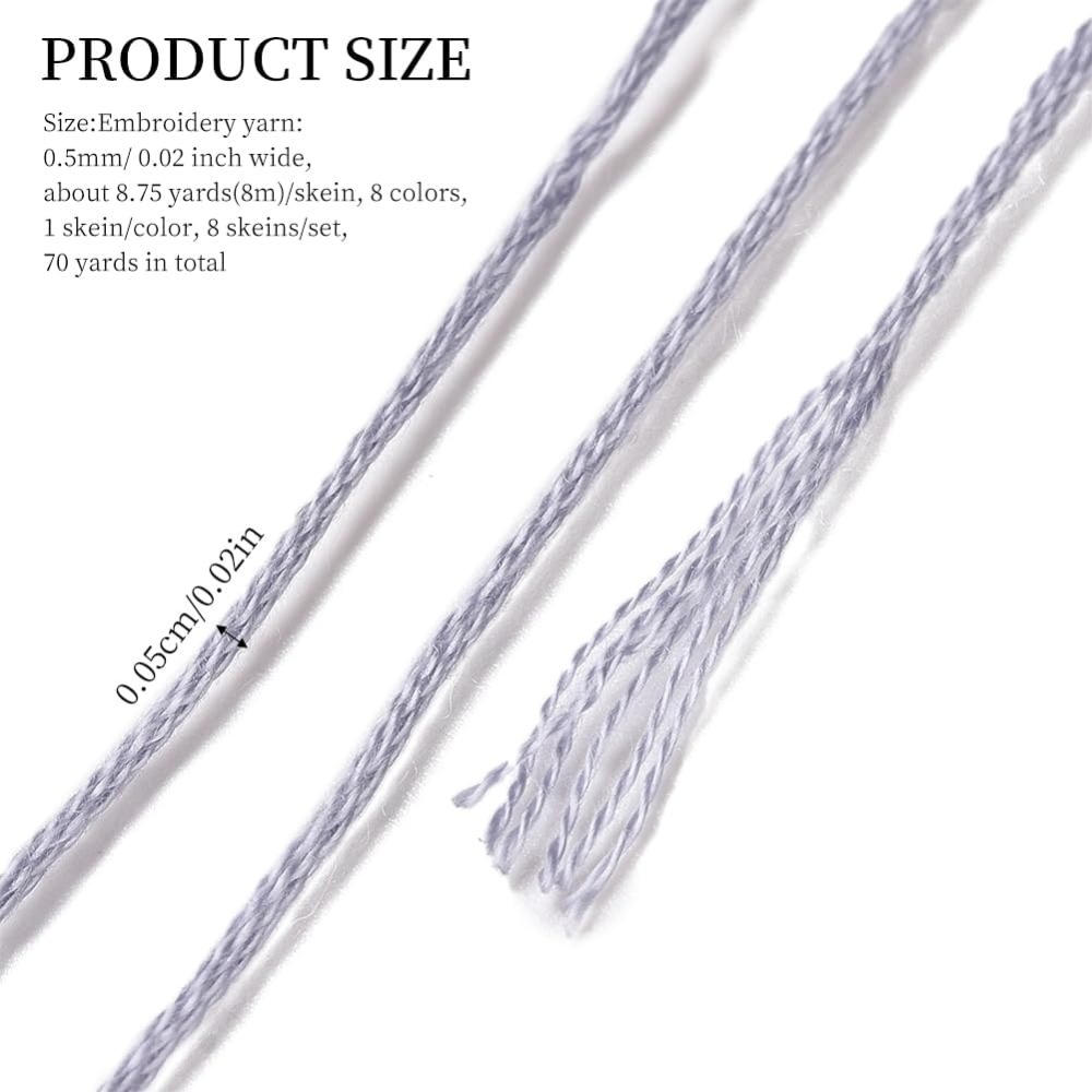 8 Strengen 70 Yards Grijs Vrie - Embroidery Bracelet recensie en prijs
