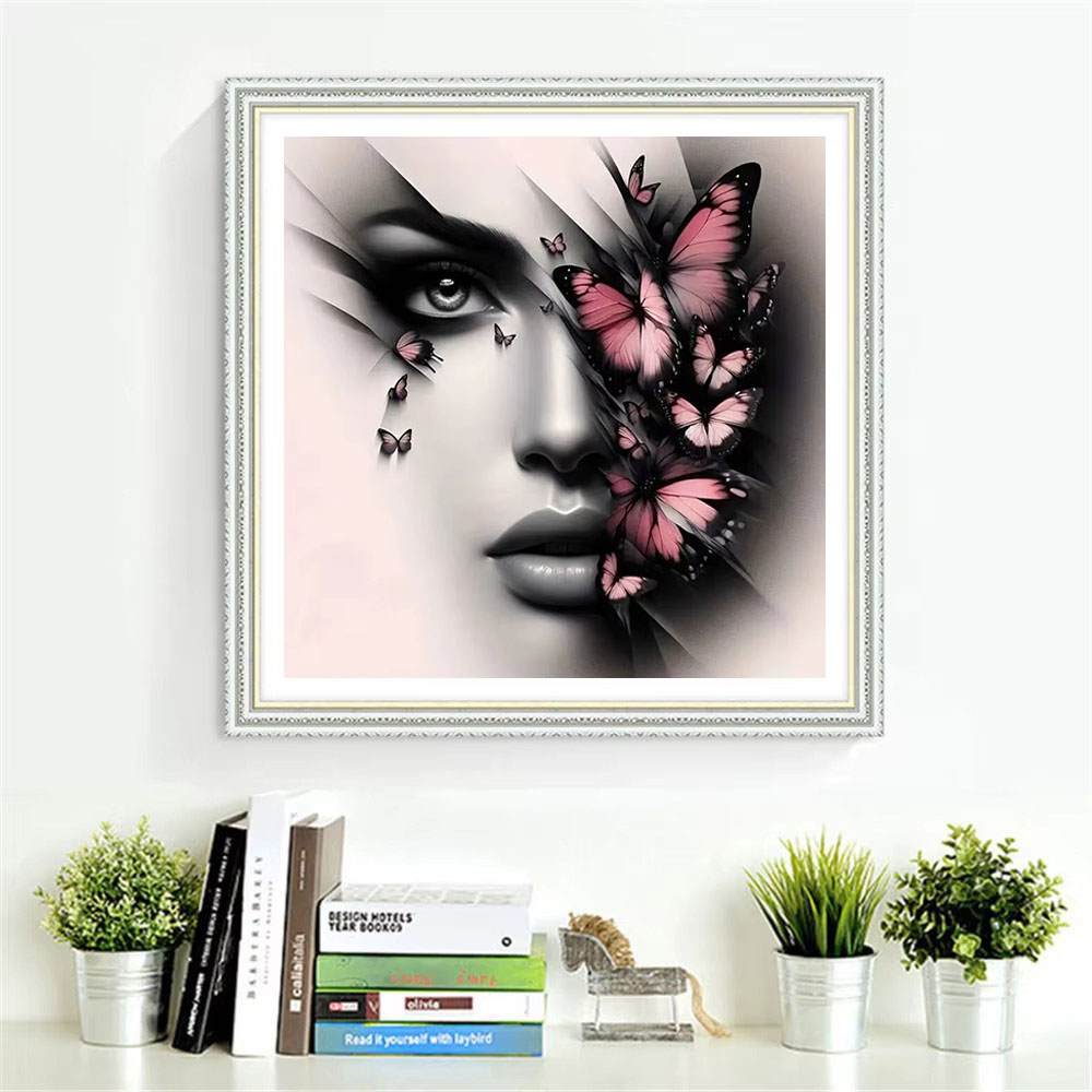 HUACAN Cross Borduursets Vrouw - Embroidery Guide Paper recensie en prijs
