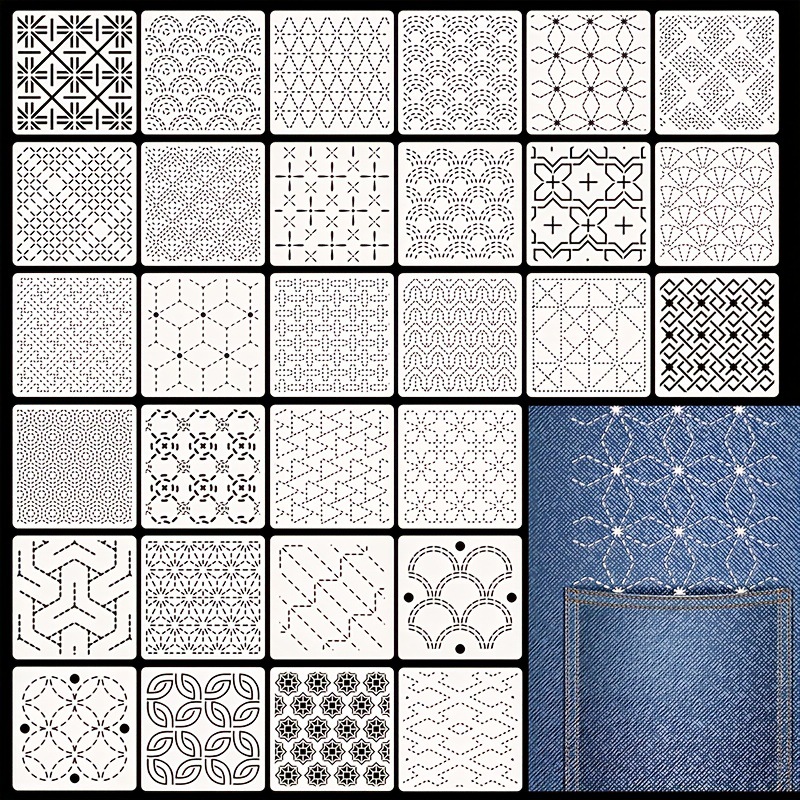 30 stuks borduursjablonen DIY  - Embroidery Pattern recensie en prijs