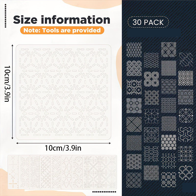 30 stuks borduursjablonen DIY  - Embroidery Pattern recensie en prijs