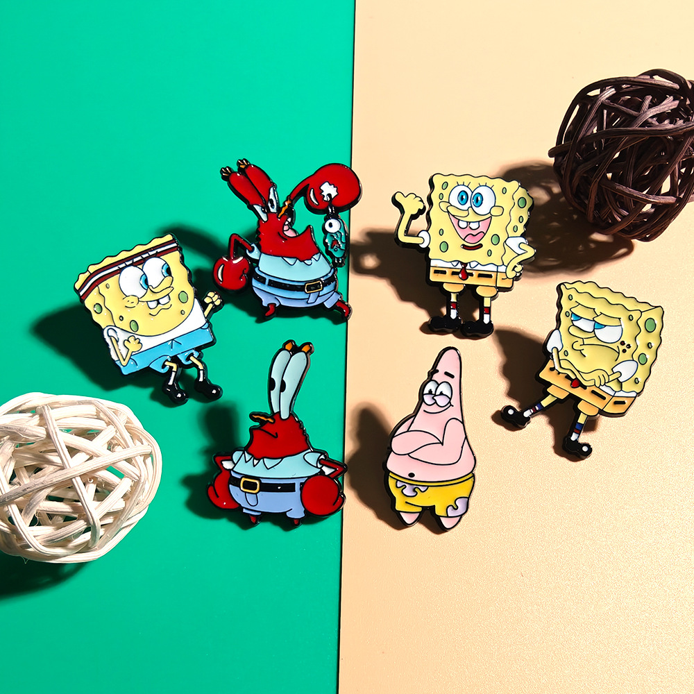 6 Stuks SpongeBob SquarePants  - Embroidery Textile recensie en prijs