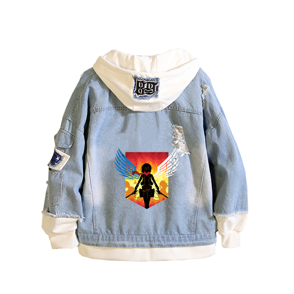 Aanval op Titan Anime Denim Ja - Embroidery Jacket Jeans recensie en prijs