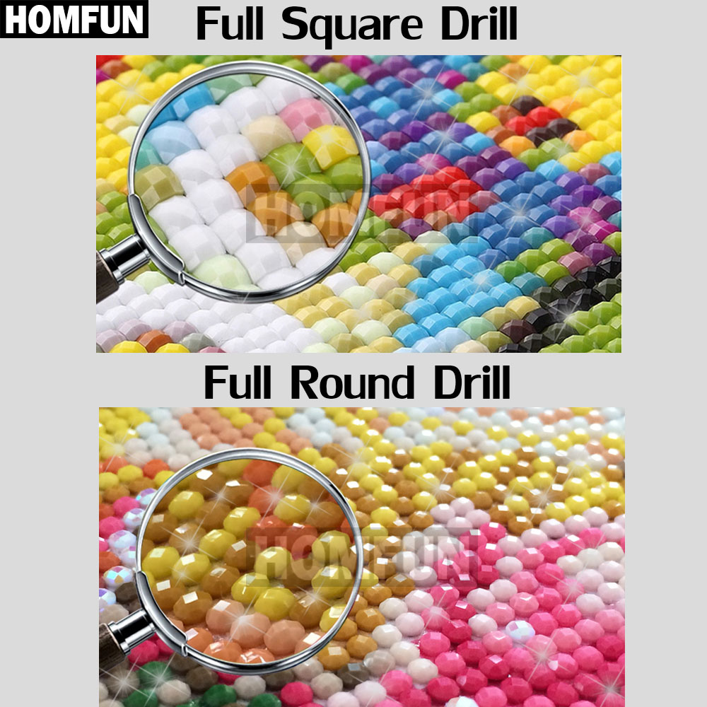 Homfun Volledige Diamant Bordu - Embroidery Cross Stitch Patterns recensie en prijs